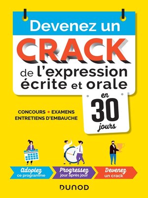 cover image of Devenez un crack de l'expression écrite et orale en 30 jours